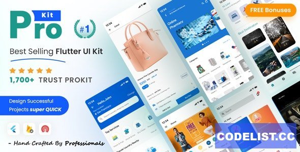 ProKit v6.7.0 - Best Selling Flutter UI Kit