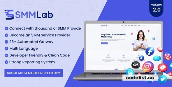 SMMLab v3.1 - Social Media Marketing SMM Platform - nulled