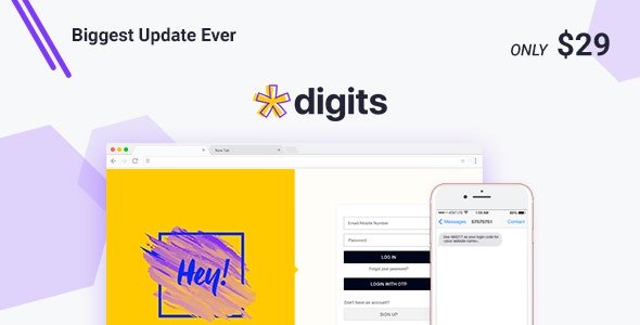 Digits v8.4.4.1 - WordPress Mobile Number Signup and Login