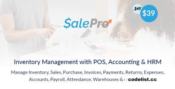 SalePro v5.4.1 - POS, Inventory Management System with HRM & Accounting - nulled