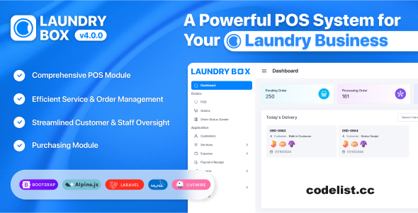 Laundry Box v2.2.0 - POS and Order Management System - nulled