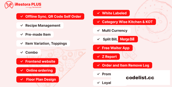 iRestora PLUS v7.5 - Next Gen Restaurant POS - nulled