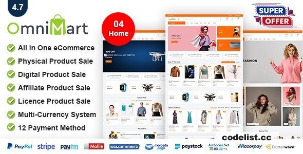 OmniMart v6.1 - eCommerce CMS - Laravel eCommerce script - nulled