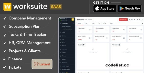 Worksuite Saas v5.4.6 - Project Management System - nulled