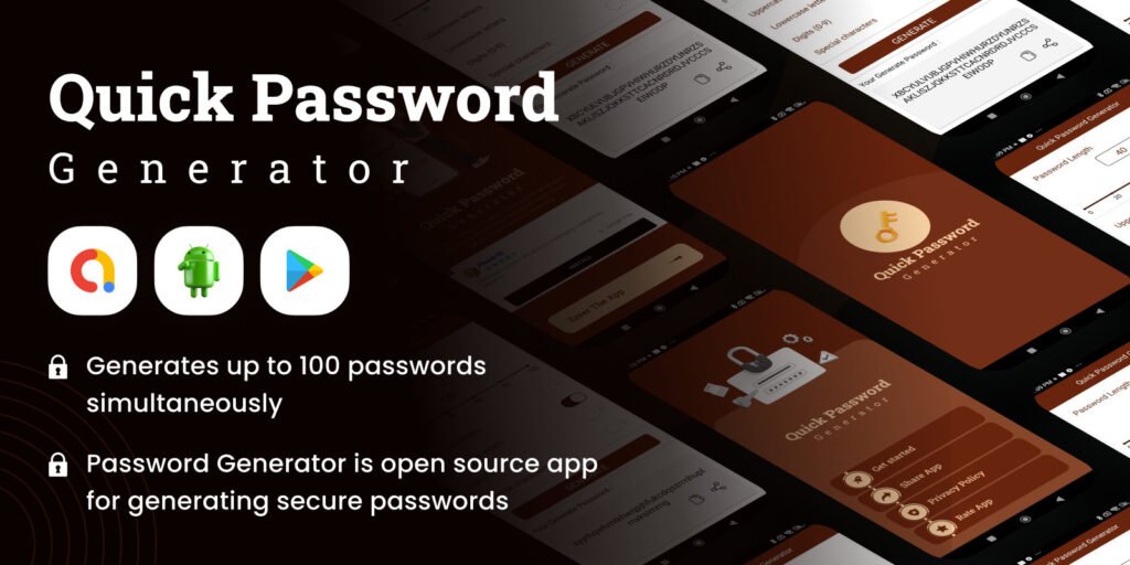 Quick Password Generator – Android App Source Code v1.0