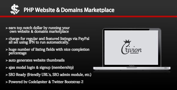 PHP Website and Domains Marketplace v1.8
