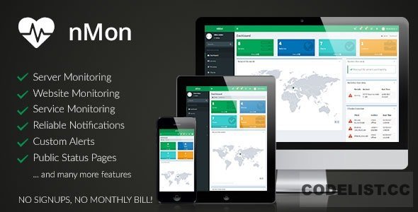 nMon v1.9 - Website, Service & Server Monitoring