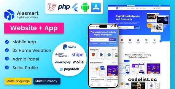 Alasmart v4.0.0 - Digital Product Download Marketplace Laravel Script