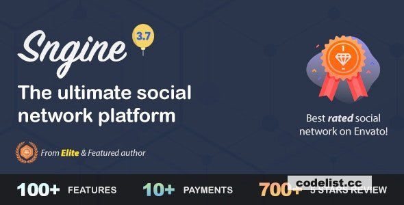 Sngine v4.0.4 - The Ultimate PHP Social Network Platform - nulled