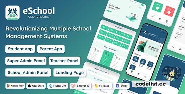 eSchool SaaS v1.4.1 - School Management System with Student - nulled