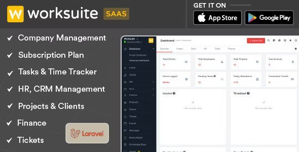 Worksuite Saas v5.4.84 – Project Management System (Nulled)