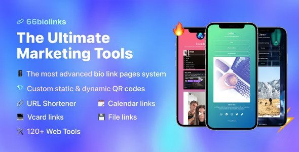 66biolinks v55.1.0 – Bio Links, URL Shortener, QR Codes & Web Tools