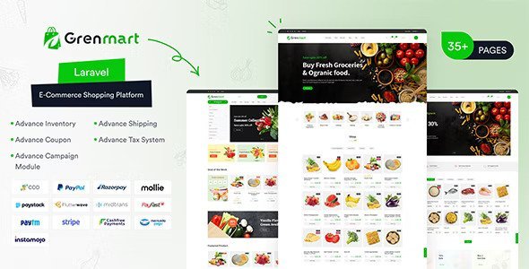 Grenmart v1.3.0 – Organic & Grocery Laravel eCommerce
