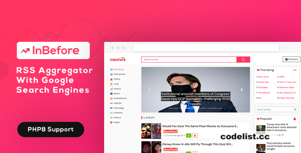 InBefore v1.0.7 - News Aggregator with Search Engine