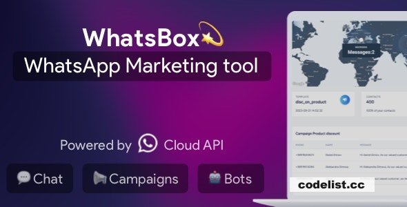 WhatsBox v3.4 - The WhatsApp Marketing - Bulk Sender, Chat, Bots, SaaS