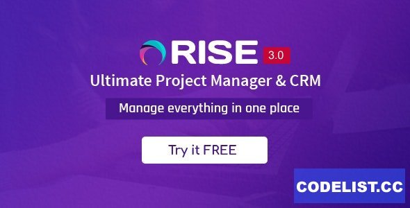 RISE v3.7 - Ultimate Project Manager & CRM - nulled